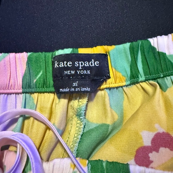 Kate Spade Woman’s Pajama Bottoms - Pink and Yellow Floral Size XL - Picture 2 of 3